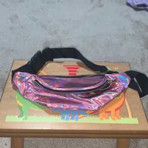 Metallic pink retro Fanny pack